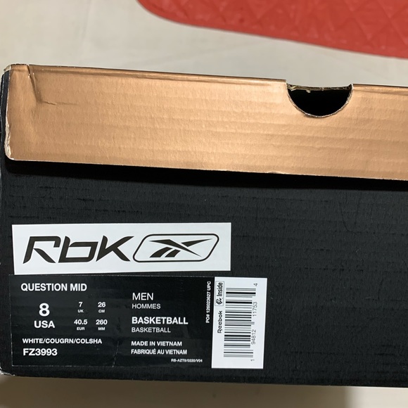 Reebok Question Mid Philadelphia Eagles Size 8 Silver Green Cream Mens Shoes - Picture 11 of 11